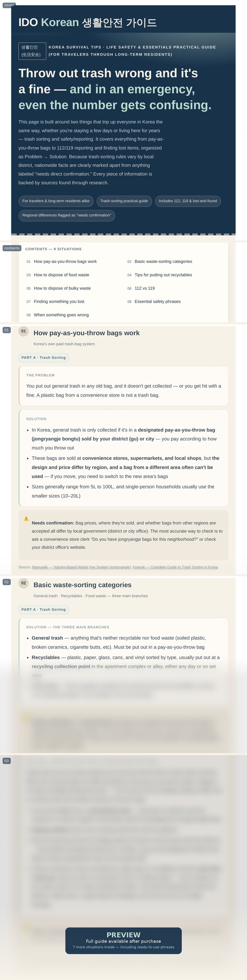 IDO Korean Daily Safety Guide preview